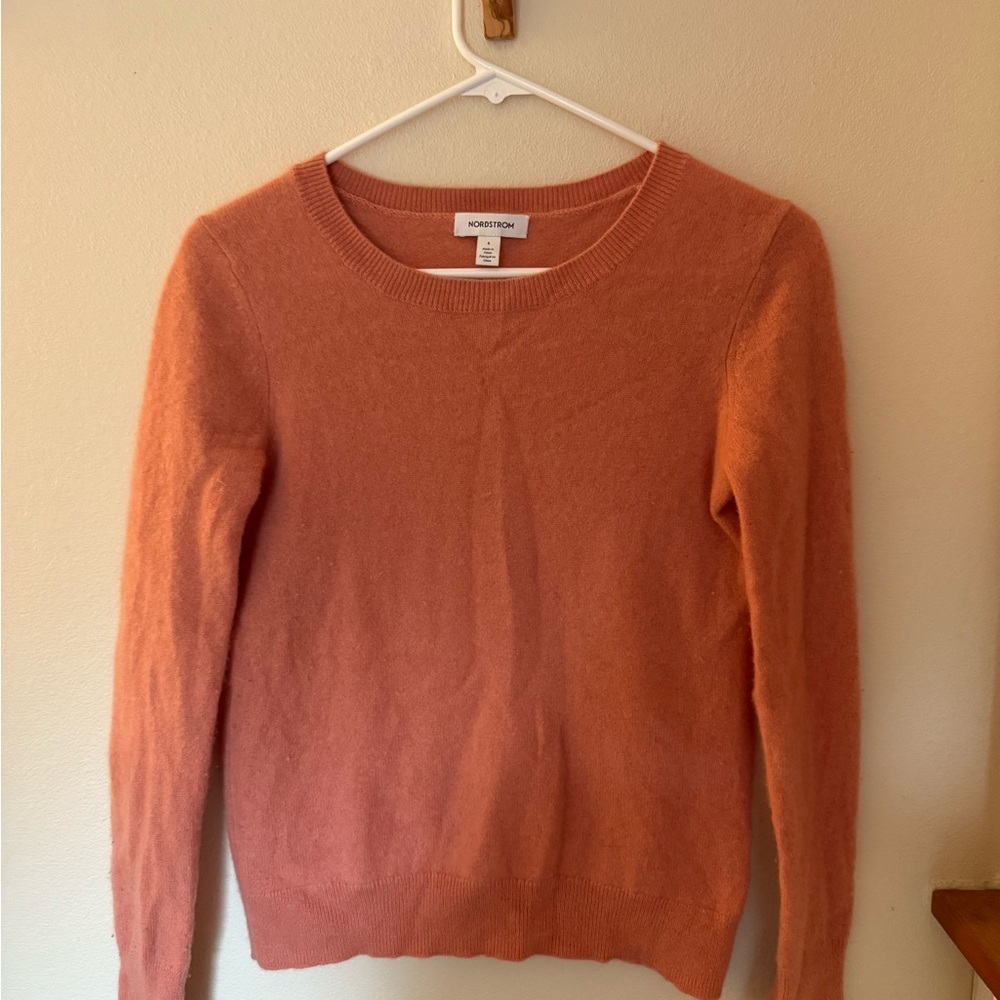 Nordstrom Women's Coral Crew Neck Sweater